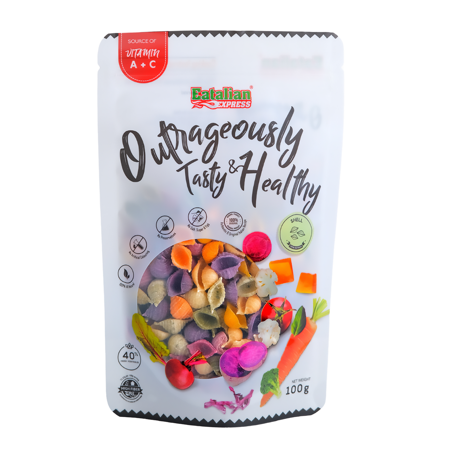Eatalian Express Shell Pasta 100g / 8M+ (Expiry 07-10-2026)
