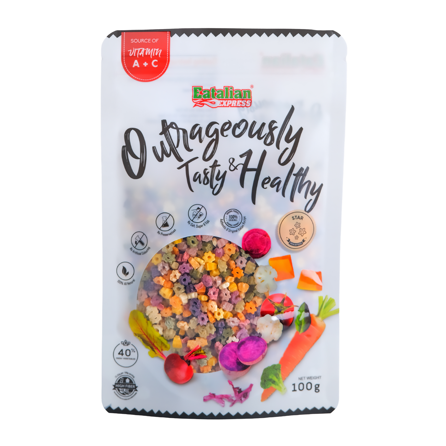 Eatalian Express Star Pasta 100g / 8M+ (Expiry 04-11-2026)