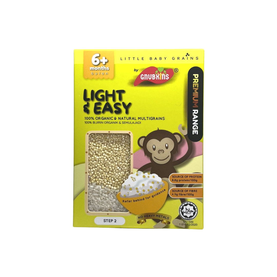 Gnubkins (Little Baby Grains) Light & Easy Baby Rice Step 2 6M+ (Expiry 30-05-2026)
