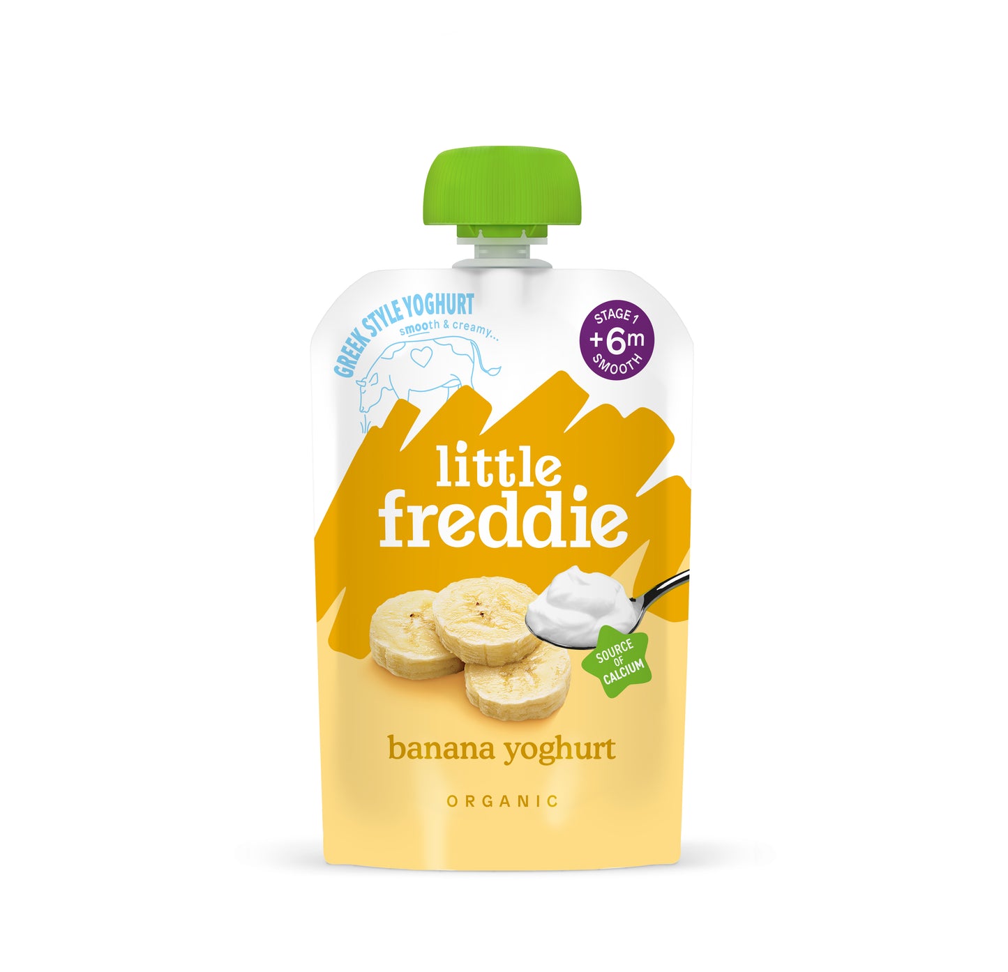 Little Freddie Yoghurt - Creamy Banana Greek Style Yoghurt 100g - 6M+ (Expiry 09-09-2025)