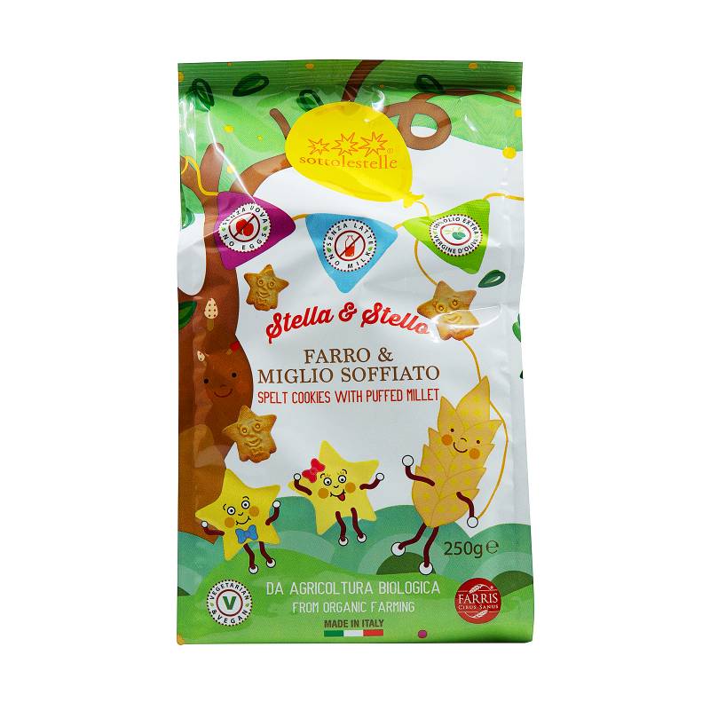 Stella & Stello Spelt Cookies With Puffed Millet 12M+ (Expiry 19-04-2024)