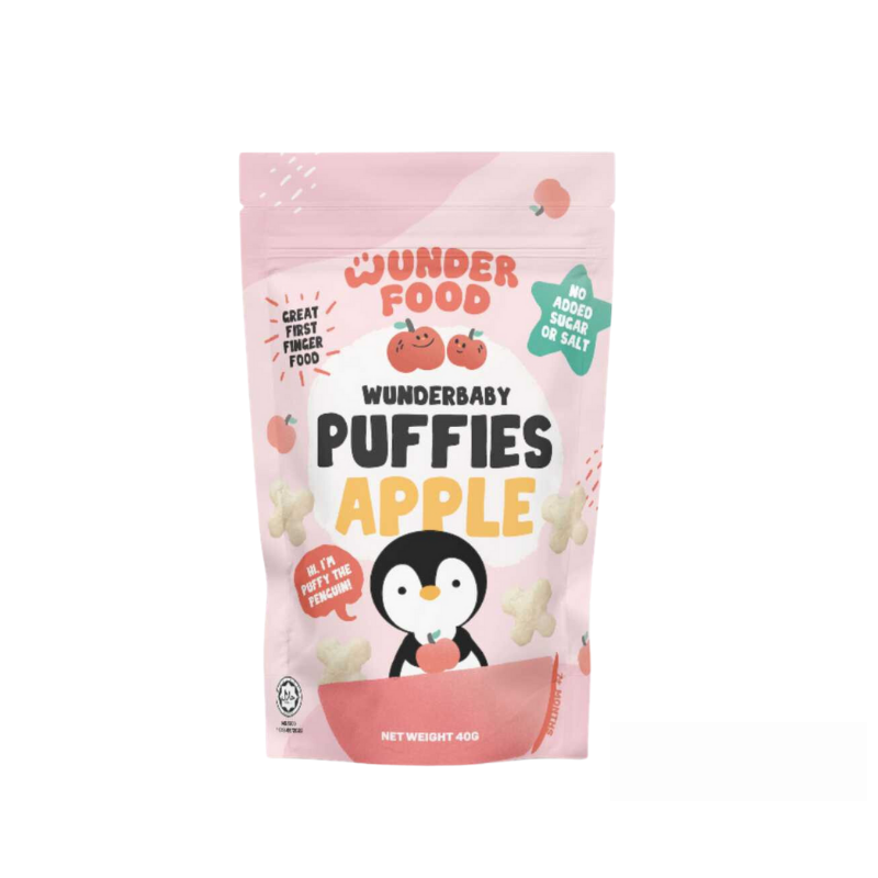 Wunderfood Puffs Apple 7M+ (Expiry 31-07-2026)