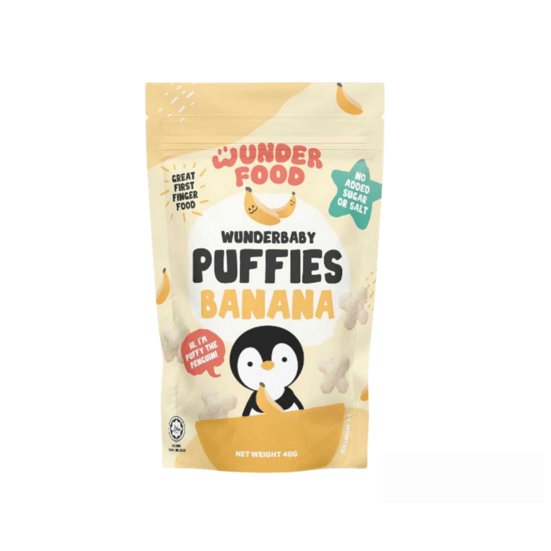 Wunderfood Puffs Banana 7M+ (Expiry 07-08-2025)