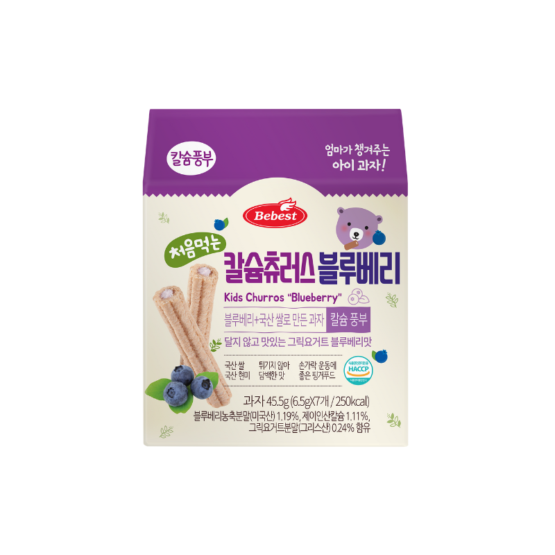 Bebest Kids Churros - Blueberry 8M+