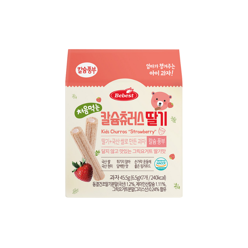 Bebest Kids Churros - Strawberry 8M+