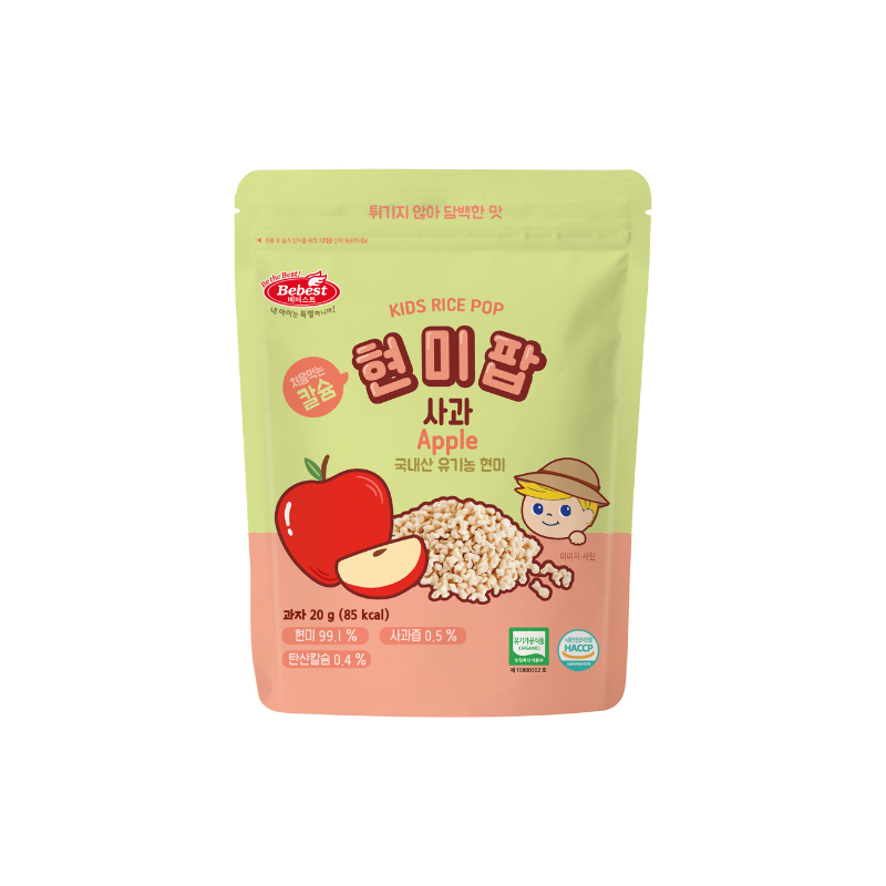 Bebest Kids Rice Pop (Popcorn) - Apple 8M+