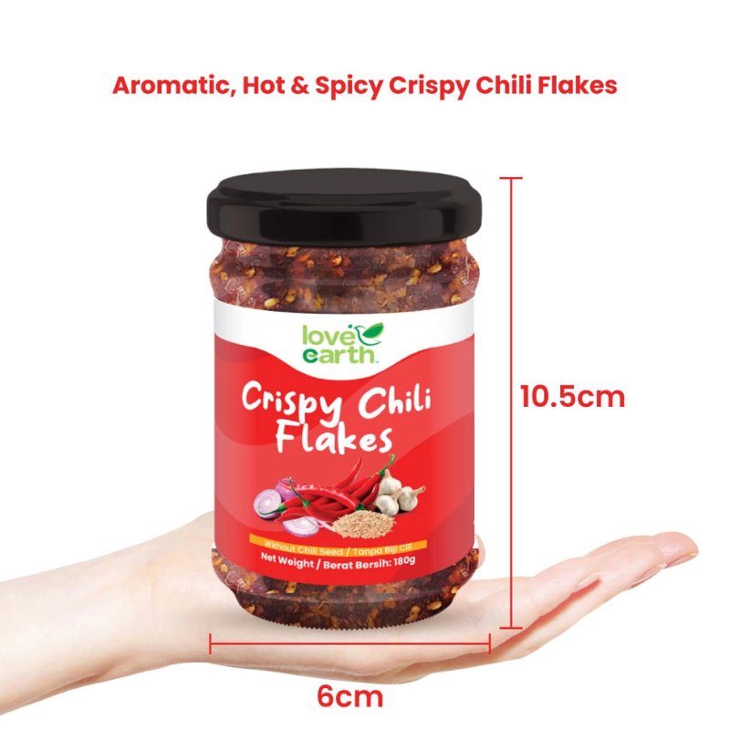 Love Earth Crispy Chili Flakes (Expiry 18-07-2026)