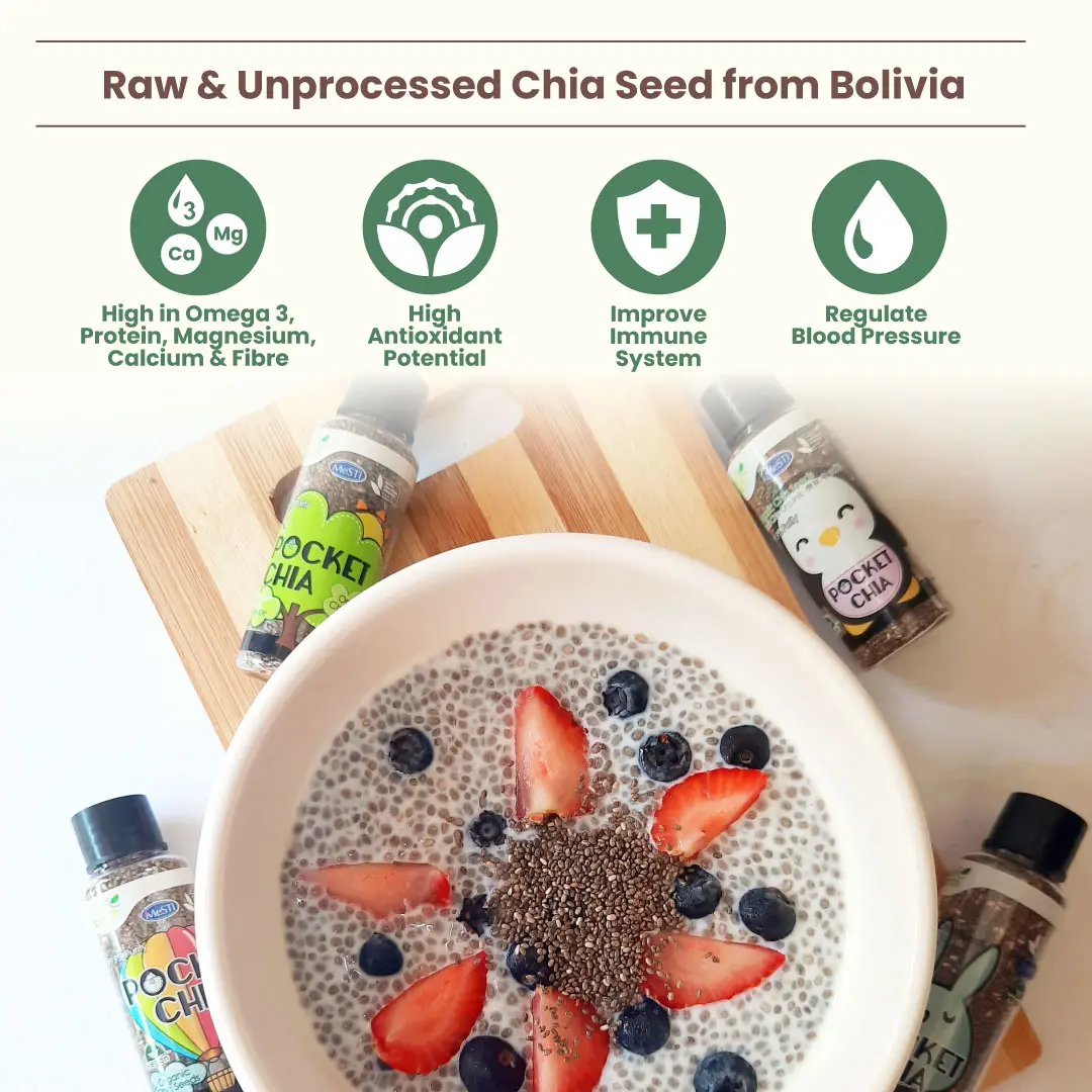 Love Earth Organic Chia Seeds 168g x 3 (FOC 280g Bottle) Promo Pack (Expiry 05-02-2027)
