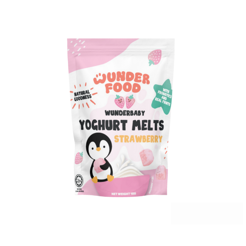 Wunderfood Yoghurt Melts Strawberry 12M+