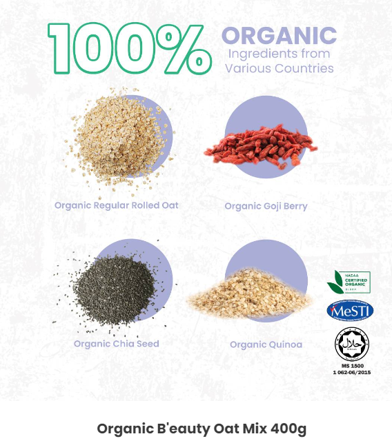 Love Earth Instant Muesli B'eauty Oat 400g (Expiry 30-01-2027)