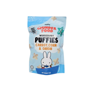 Wunderfood Puffies Carrot, Corn & Onion 7M+ (Expiry 02-08-2027)