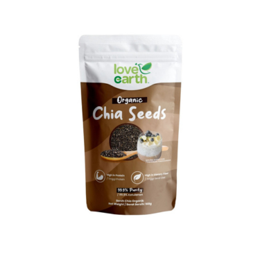 Love Earth Organic Chia Seed in Zippable Pouch 8M+ (Expiry 27-05-2028)