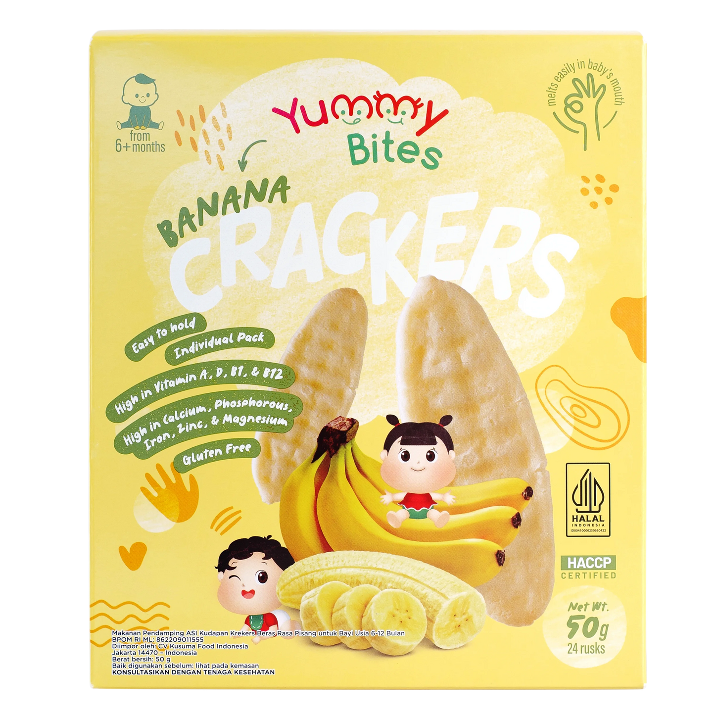 Yummy Bites - Banana Baby Rice Rusks 6M+