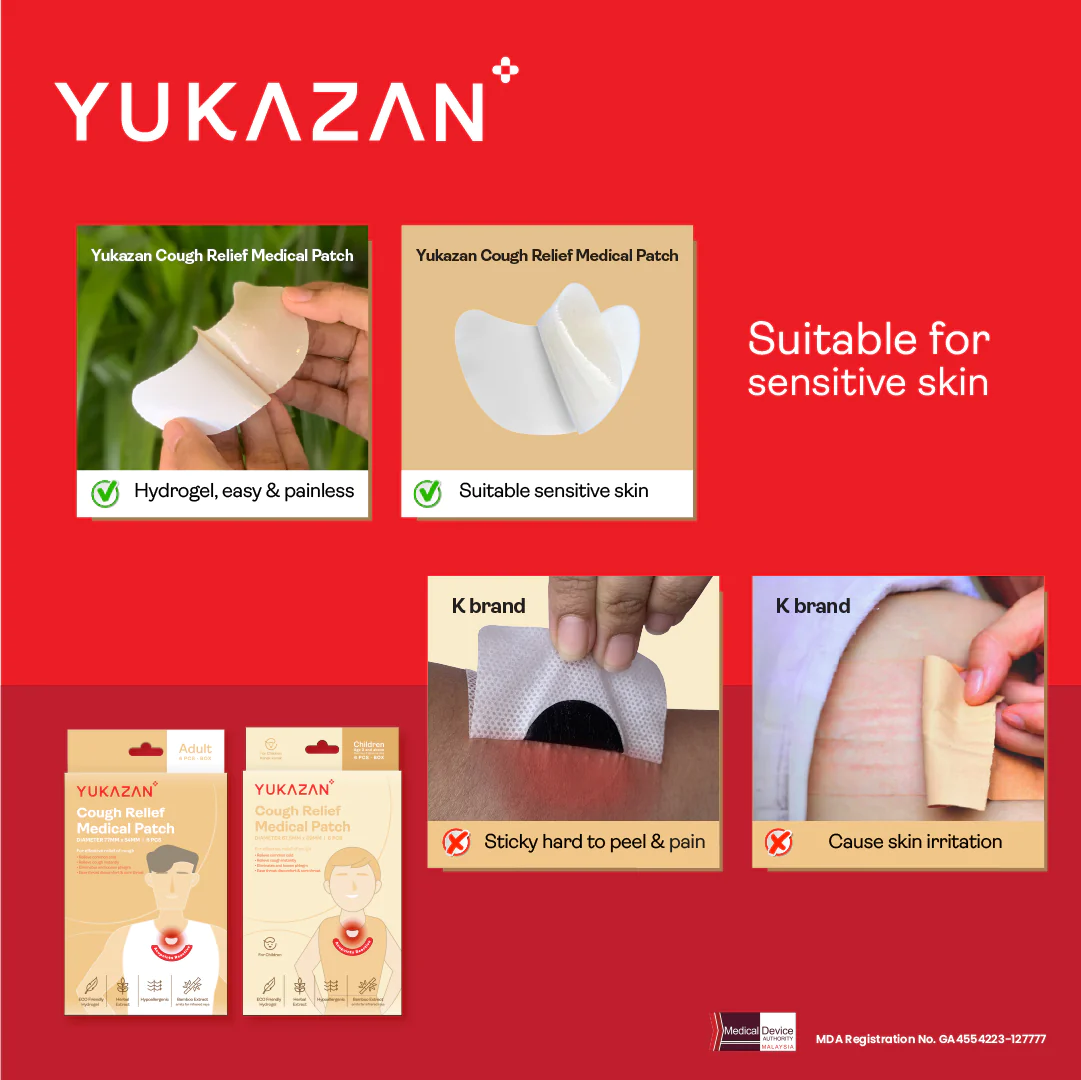 Yukazan Cough Relief Patch for Adult (Expiry 30-10-2026)