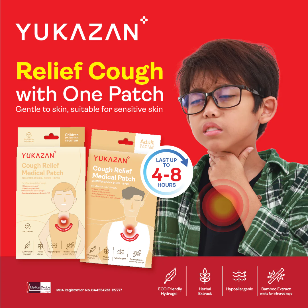 Yukazan Cough Relief Patch for Adult (Expiry 30-10-2026)