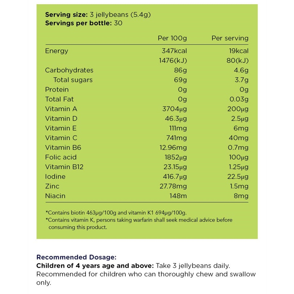Vitahealth Kids Multivits Jellybean > 4Y+ (Expiry 07-05-2024)