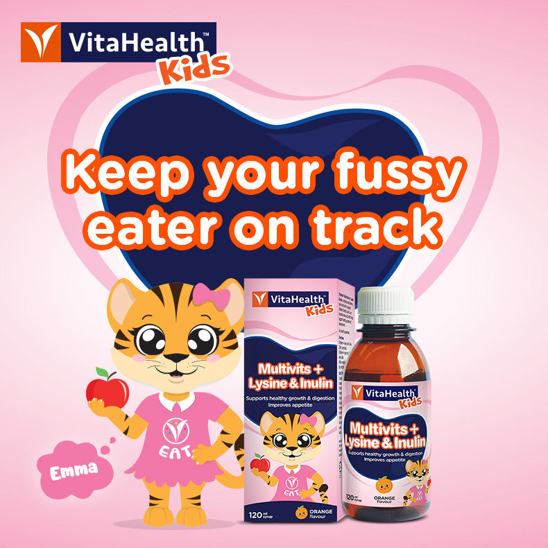 Vitahealth Kids Multivits + Lysine & Insulin > 1Y+ (Expiry 09-08-2025)