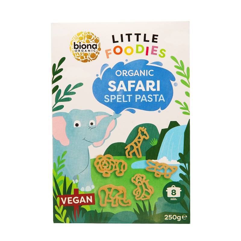 Biona Organic Little Foodies Organic Safari Spelt Pasta / 12M+ (Expiry 18-03-2026)