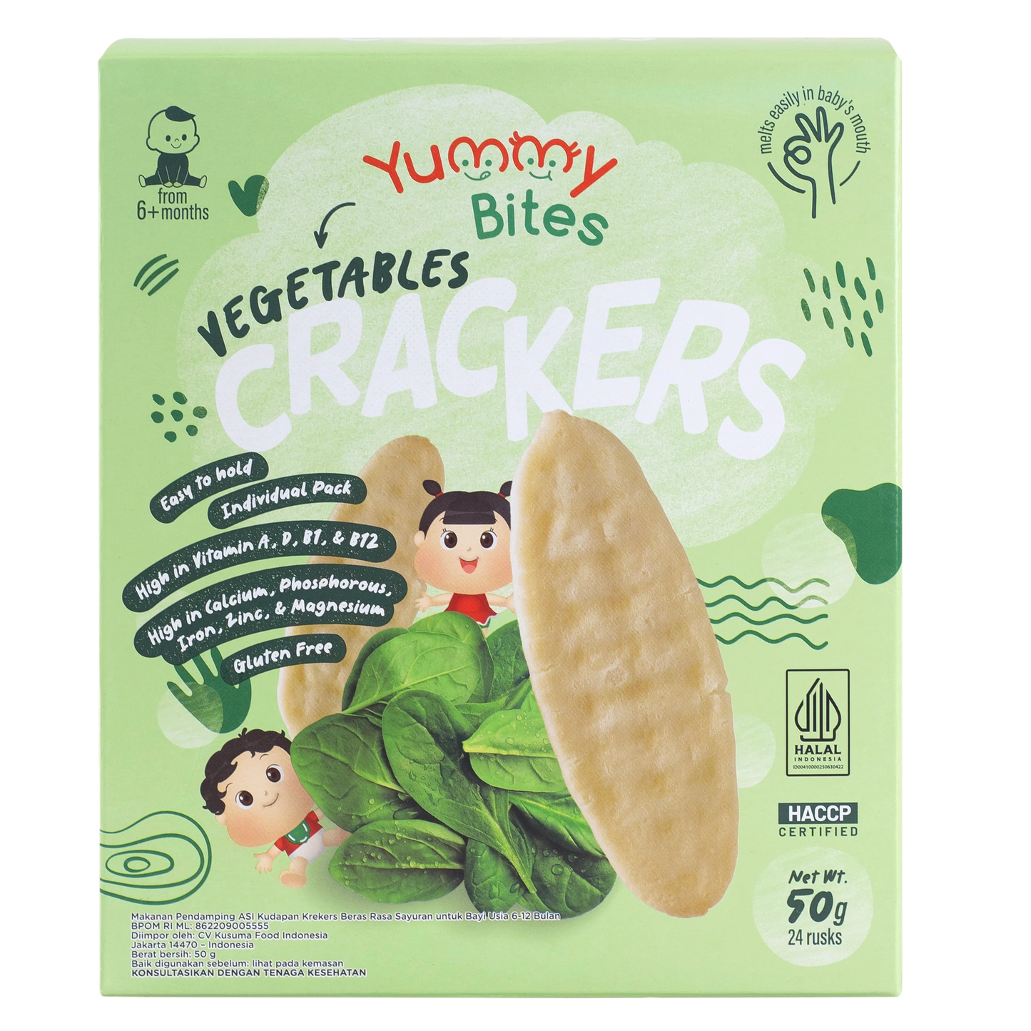 Yummy Bites - Vegetable Baby Rice Rusks 6M+