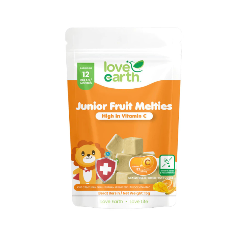 Love Earth Fruit Melties - High in Vitamin C 12M+ (Expiry 06-06-2027)