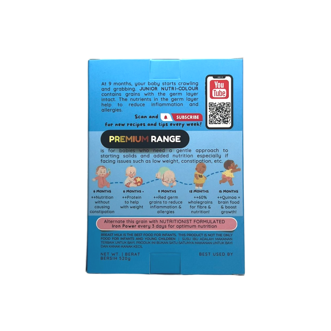 Gnubkins (Little Baby Grains) Junior Nutri Colour Baby Rice Step 3 9M+ (Expiry 30-05-2026)