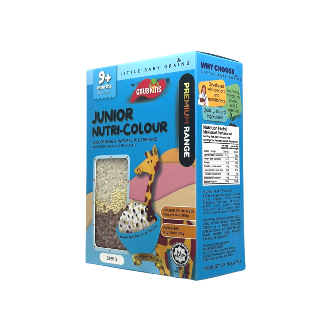 Gnubkins (Little Baby Grains) Junior Nutri Colour Baby Rice Step 3 9M+ (Expiry 30-05-2026)