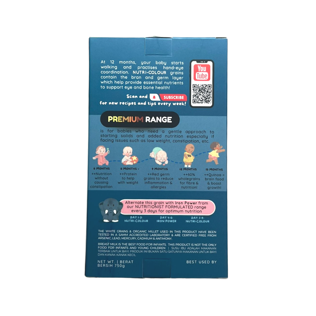 Gnubkins (Little Baby Grains) Nutri Colour Baby Rice Step 4 12M+ (Expiry 30-10-2026)