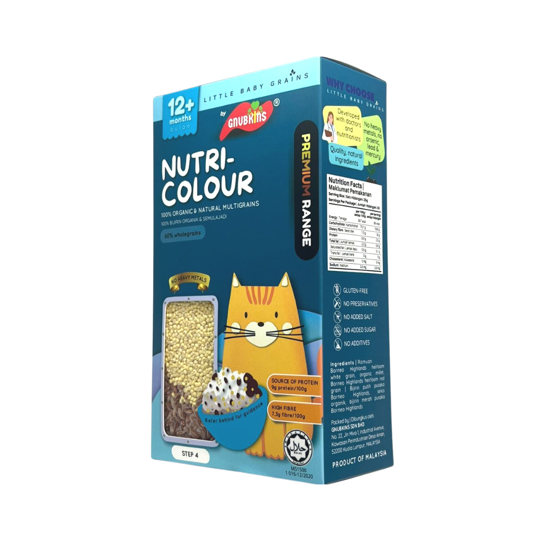 Gnubkins (Little Baby Grains) Nutri Colour Baby Rice Step 4 12M+ (Expiry 30-10-2026)