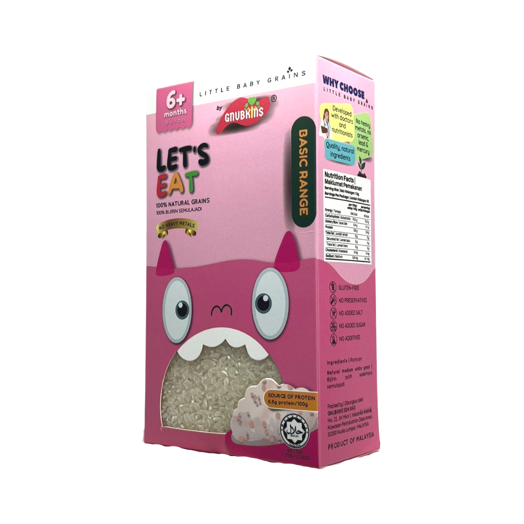 Gnubkins (Little Baby Grains) Let's Eat Baby Rice 6M+ (Expiry 30-04-2026)
