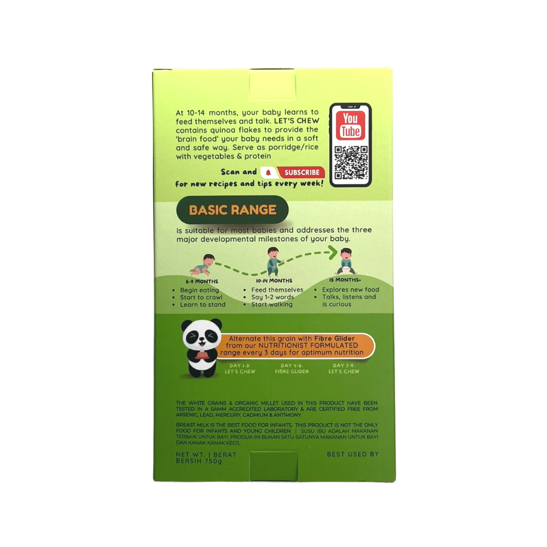 Gnubkins (Little Baby Grains) Formulated Baby Rice Grains - Let's Chew 10M+ (Expiry 30-04-2026)