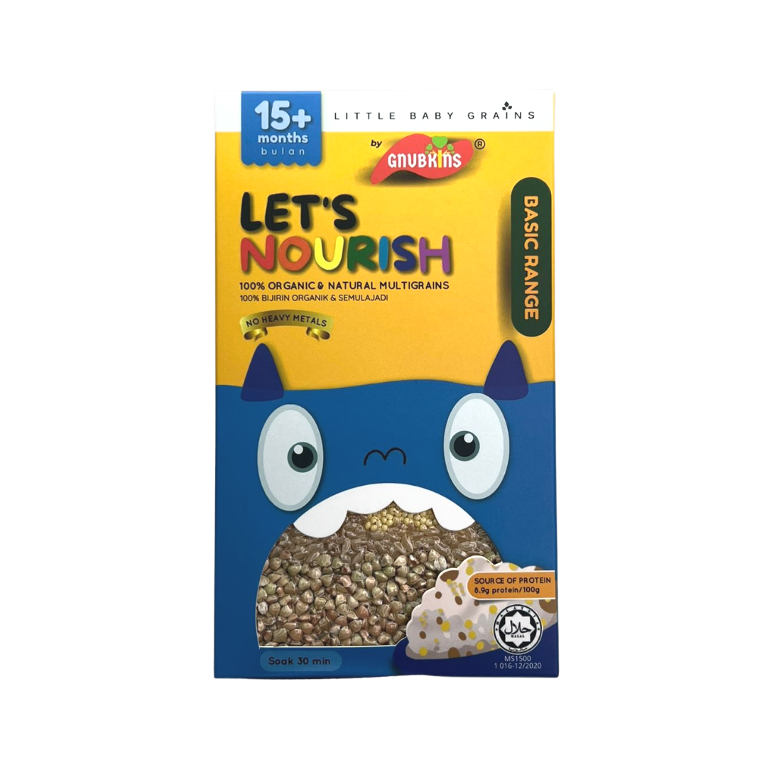 Gnubkins (Little Baby Grains) Formulated Baby Rice Grains - Let's Nourish 15M+ (Expiry 30-03-2026)