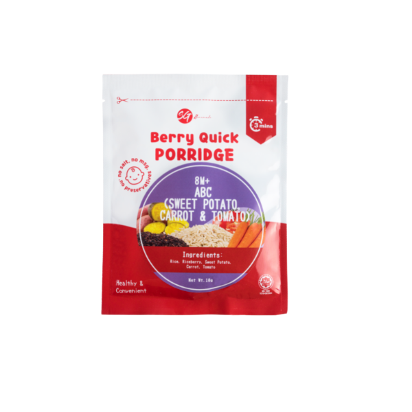 SG Homemade Berry Quick Porridge ABC (Sweet Potato Carrot & Tomato) 8M+ (Expiry 01-01-2026)