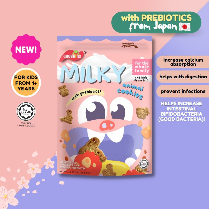 Gnubkins (Little Baby Grains) Milky Cookies with Prebiotics 12M+ (Expiry 03-10-2026)