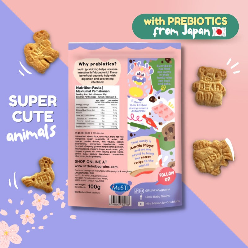 Gnubkins (Little Baby Grains) Milky Cookies with Prebiotics 12M+ (Expiry 03-10-2026)