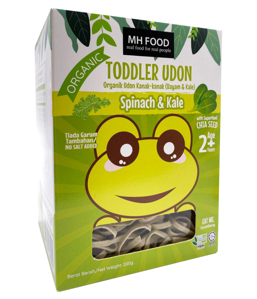 MH Food Toddler Udon Spinach Kale with Chia Seed 12M+ (Expiry 24-06-2026)