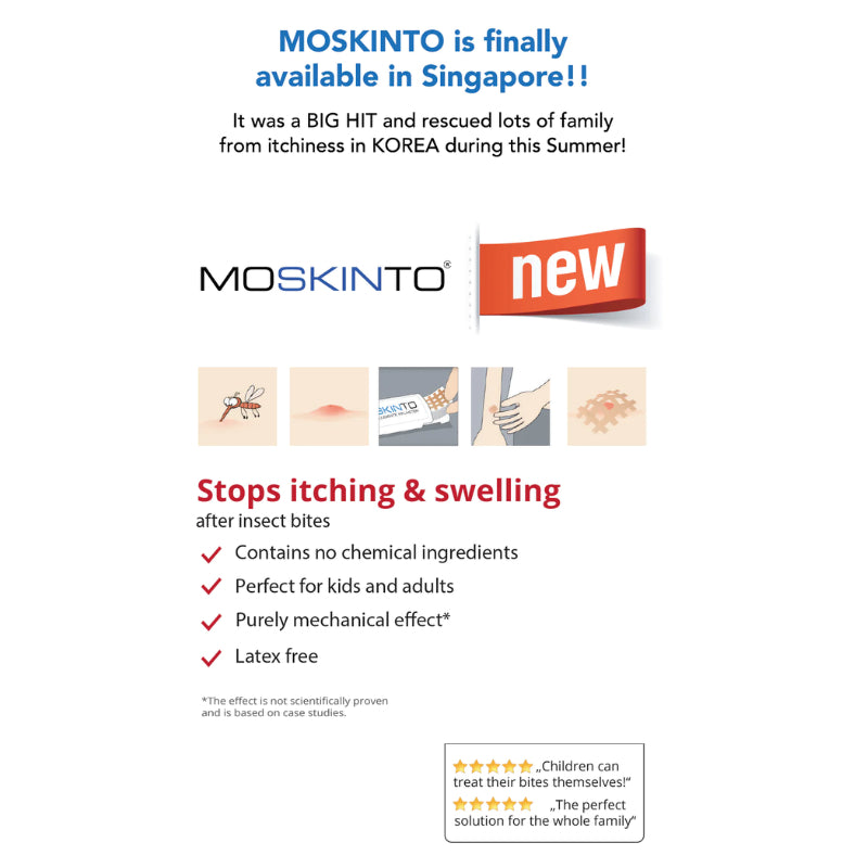 Moskinto Insect Bite Relief Patch 0M+ (Expiry 31-12-2026)