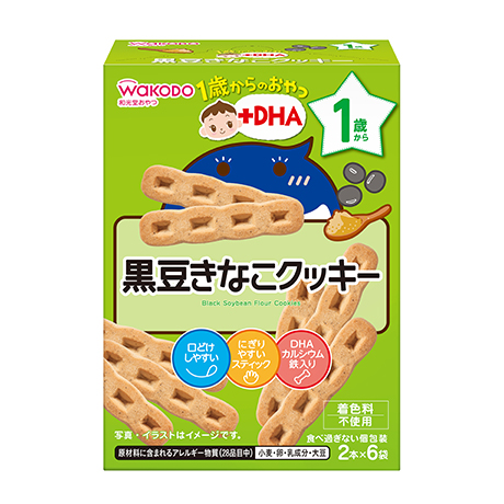 Wakodo Black Soybean Flour Cookies 12M+ (Expiry 30-10-2024)