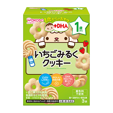 Wakodo Strawberry Milk Cookies 12M+ (Expiry 30-10-2024)