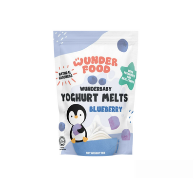 Wunderfood Yoghurt Melts Blueberry 12M+ (Expiry 19-03-2026)