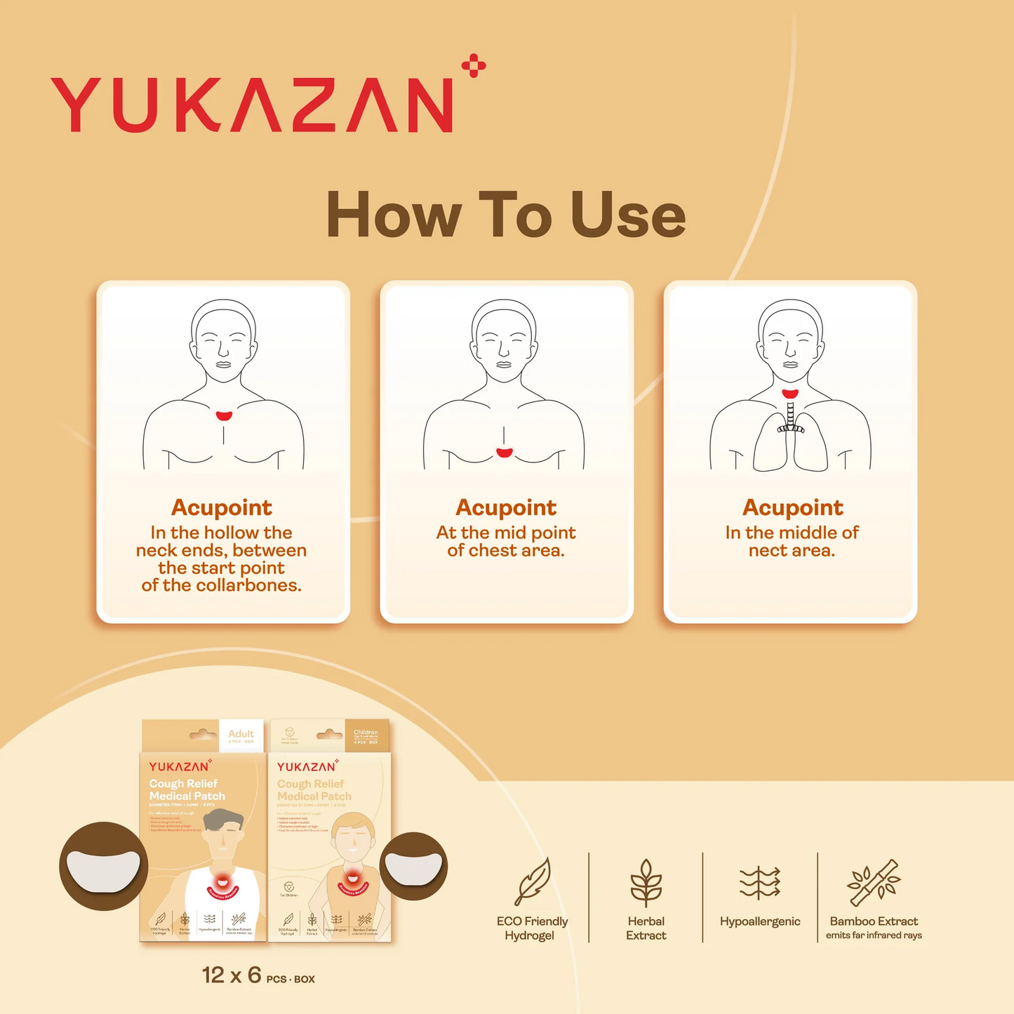 Yukazan Cough Relief Patch for Adult (Expiry 30-10-2026)