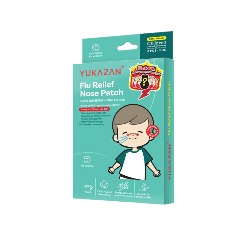 Yukazan Flu Relief Nose Patch - Children (Expiry 31-03-2027)