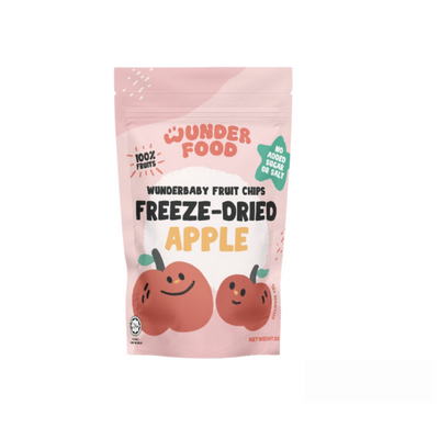 Wunderfood Fruit Chips Freeze-Dried Apple 12M+ (Expiry 06-11-2025)