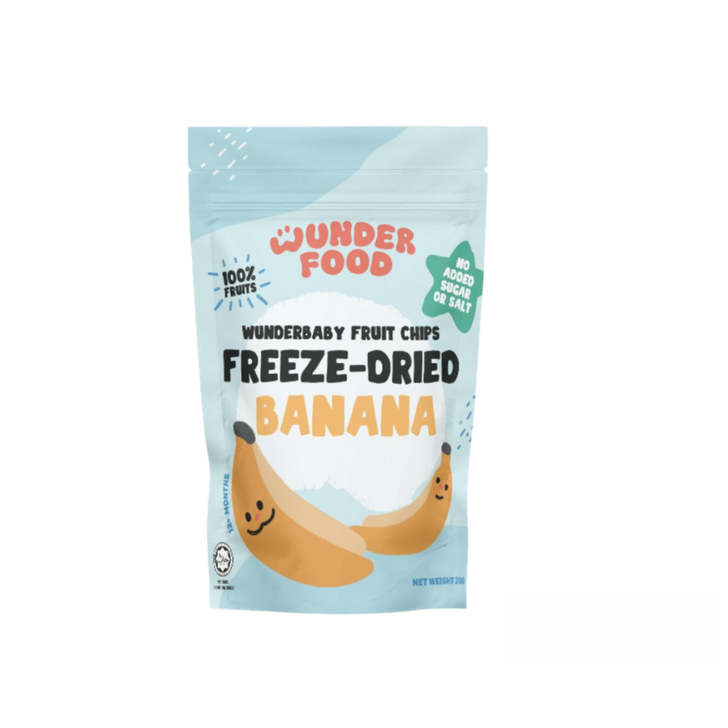 Wunderfood Fruit Chips Freeze-Dried Banana 12M+ (Expiry 11-05-2026)