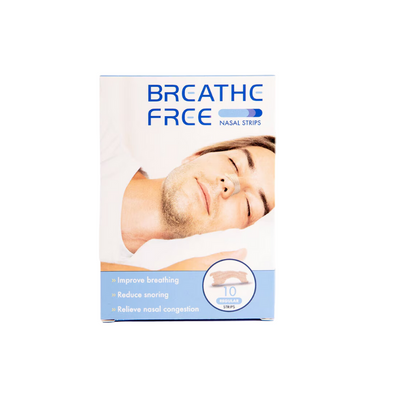 Breathe Free Nasal Strips - Adult 10 pcs (Expiry 30-11-2026)