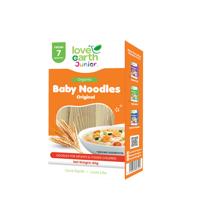 Love Earth Junior Organic Baby Noodles - Original 7M+ (Expiry 16-12-2027)