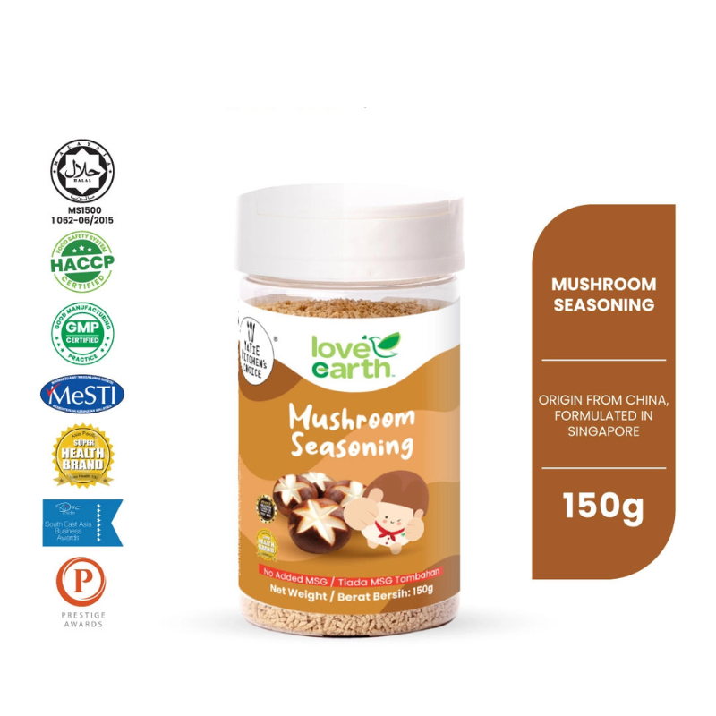 Love Earth Mushroom Seasonings 12M+ & Family (Expiry 06-01-2028)