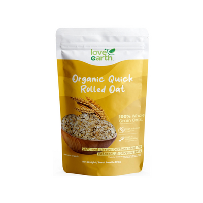 Love Earth Organic Quick Rolled Oat 7M+ & Family (Expiry 18-07-2026)