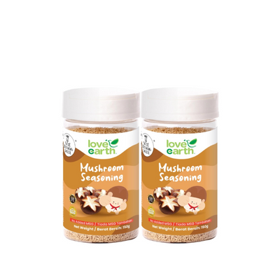 Love Earth Mushroom Seasonings (Twin Pack) 12M+ & Family (Expiry 06-01-2028)