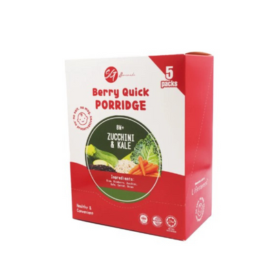SG Homemade Berry Quick Porridge Zucchini 10g x 5packs / 8M+ (Expiry 01-03-2027)
