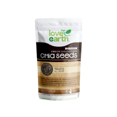 Love Earth Organic Chia Seed in Zippable Pouch 8M+ (Expiry 20-02-2028)